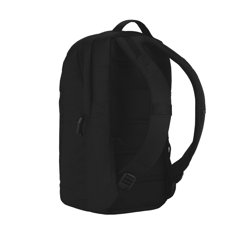 Black | City Backpack with Diamond Ripstop - Black