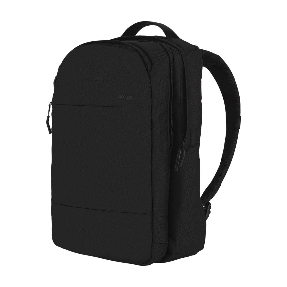 Black | City Backpack with Diamond Ripstop - Black