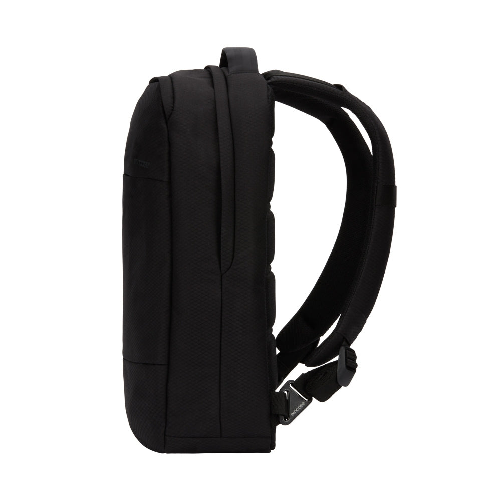 Black | City Compact Backpack with Diamond Ripstop - Black