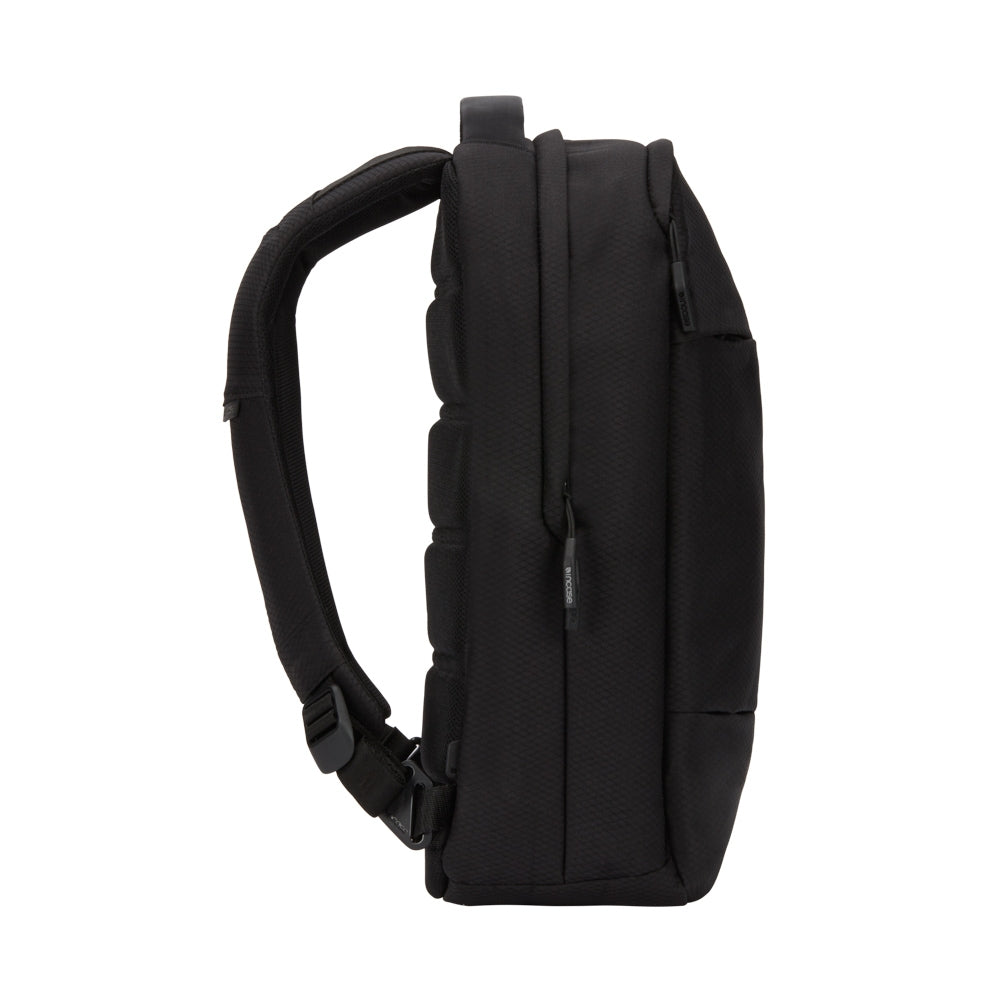 Black | City Compact Backpack with Diamond Ripstop - Black