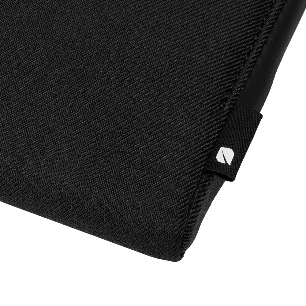 Black | Facet Sleeve with Recycled Twill for MacBook Pro (13-inch, 2020 - 2009), MacBook Air (13-inch, 2020 - 2009), MacBook (13-inch, 2010 - 2009) - Black